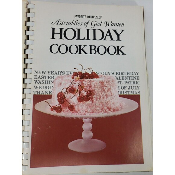Holiday Cookbook Assemblies of God Women 900 Recipes for All Holidays VTG 1971 - Picture 5 of 16